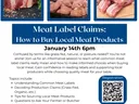 Flyer for meat label claims class
