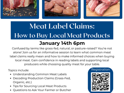 Flyer for meat label claims class