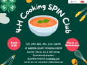 4‑H Cooking Spin Club — Ages 8–18; Oct 29–Nov 19; Meets Wednesdays; register v2.4honline.com
