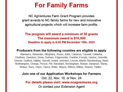 Grant Opportunity for Family Farms