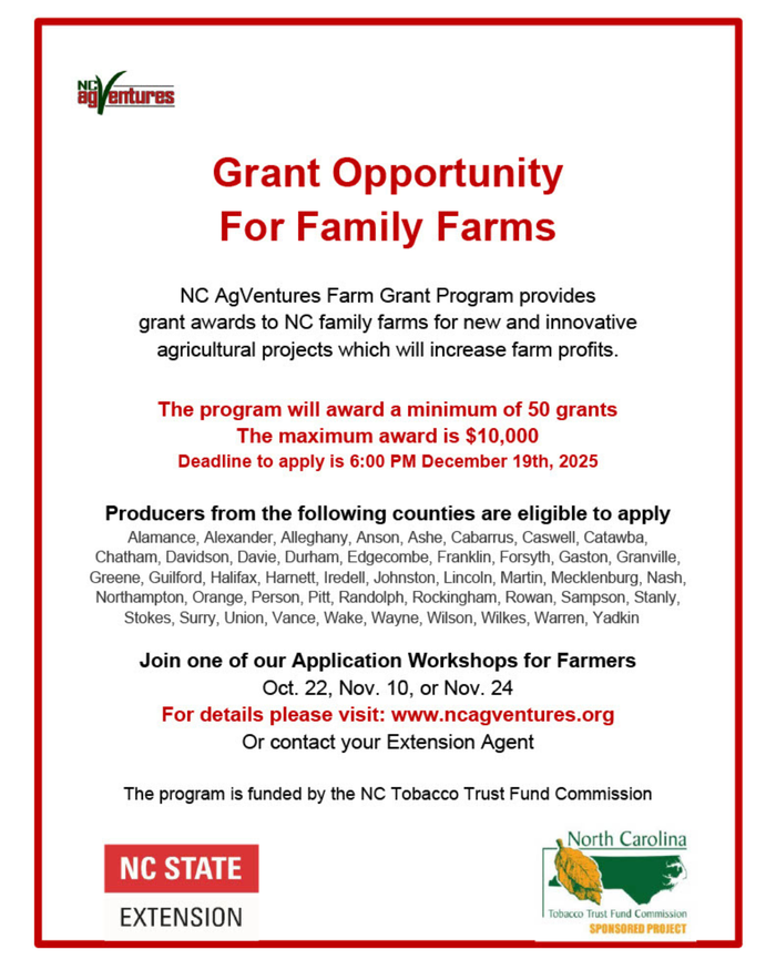 Grant Opportunity for Family Farms 