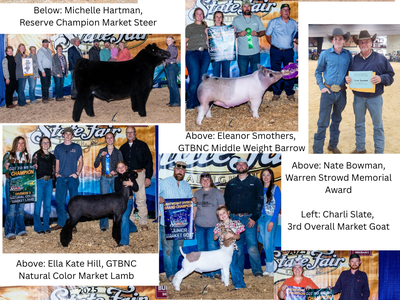 Photos of NC State Fair Livestock Winners from Stokes