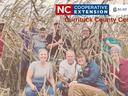 Currituck county employees in a corn field