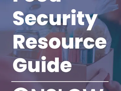 Food Security Resource Guide infographic