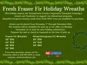 Fraser Fir Wreath Fund Raiser