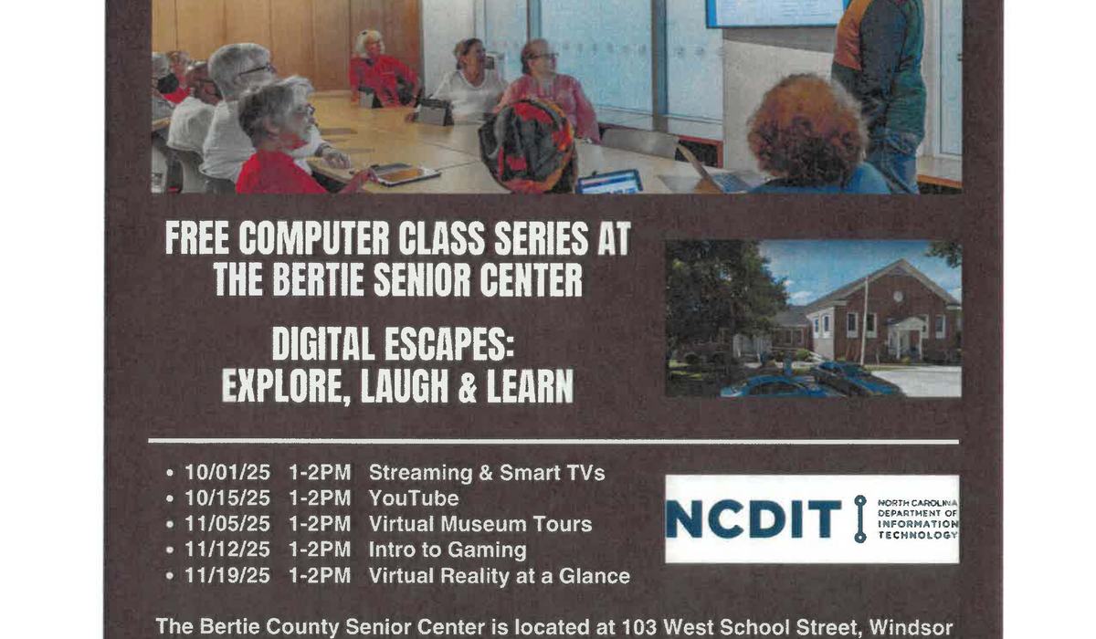 Free Computer Classes - Bertie County Center | N.C. Cooperative Extension