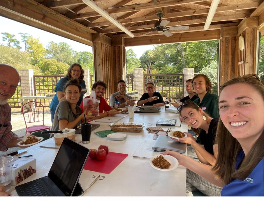 Here is a throwback of our staff celebrating NC Crunch (and some birthdays) by having some NC apples in a sweet treat. Photo courtesy of Morgan King