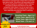 Dare County 4‑H Horse Bowl Team recruiting youth; meeting Oct 14, 2025 @ 5pm; ages 5–18