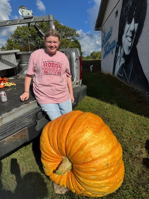 Second place 4-H Giant Pumpkin Contest