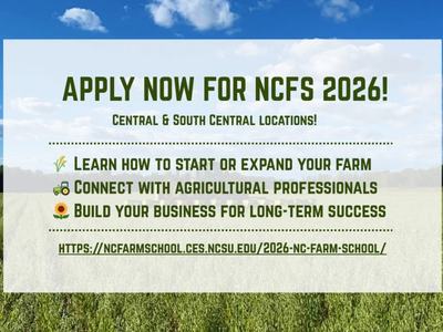 Flyer for NC Farm School