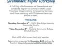 WNC Landslide and Streambank Repair Workshop Announcement