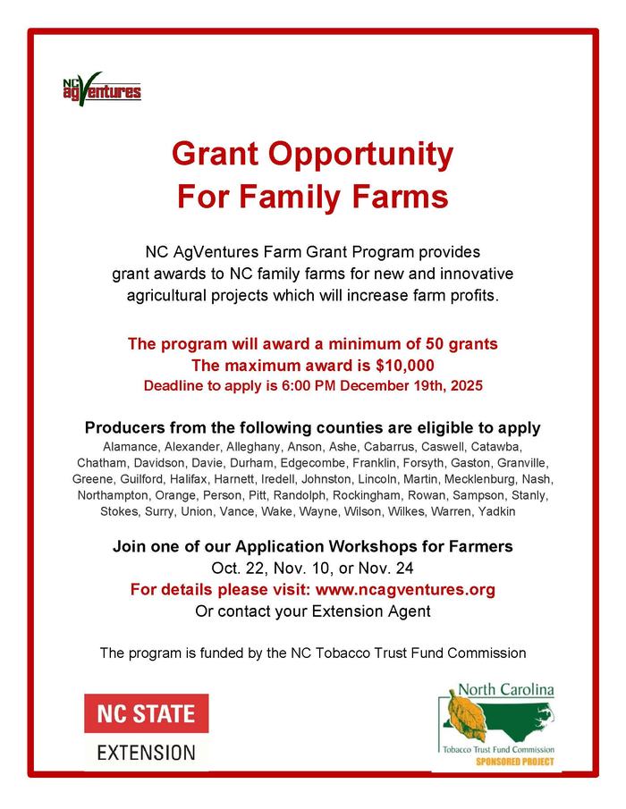 NC Agventures Grant