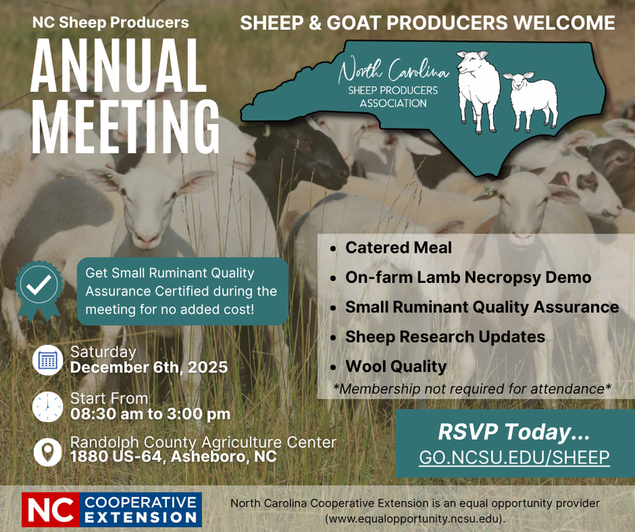 NC Sheep Producers Annual Meeting