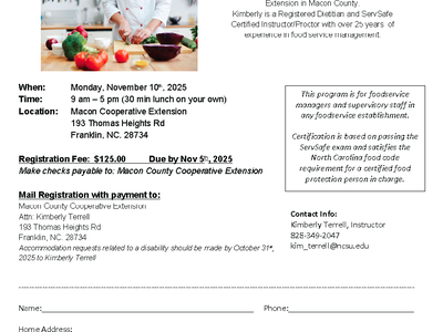 ServSafe Registration