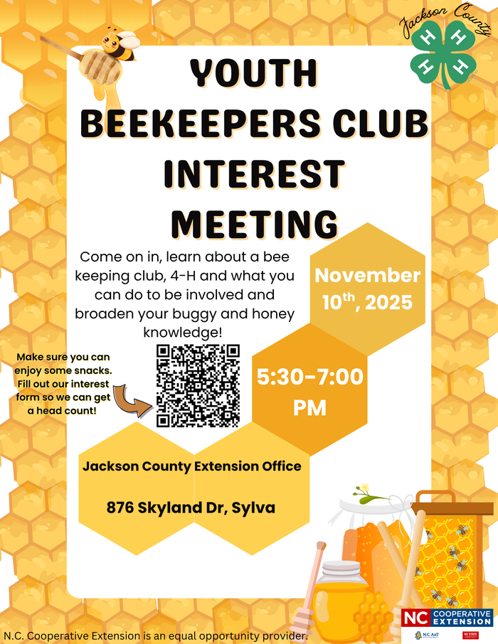 Poster for Beekeepers Club Interest