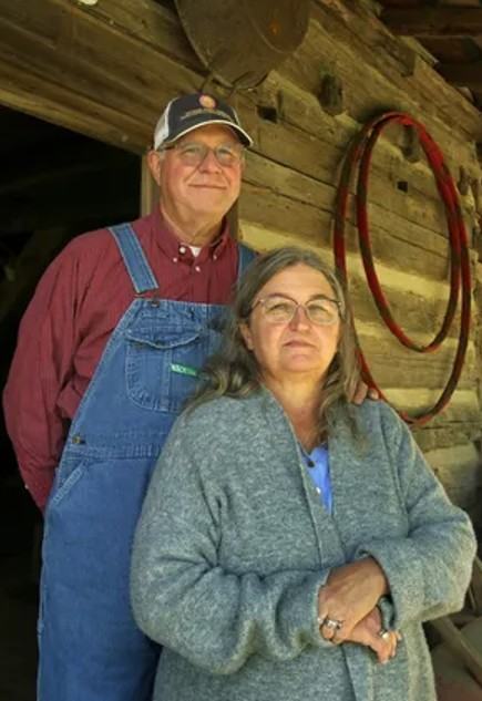 Rodney & Lynn Willis at their farm.