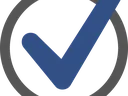 blue checkmark icon