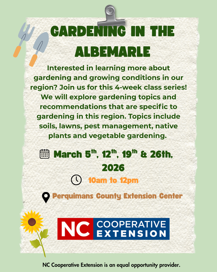 Gardening in the Albemarle Flyer