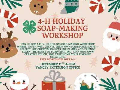 4-H Holiday Soap-Making Workshop