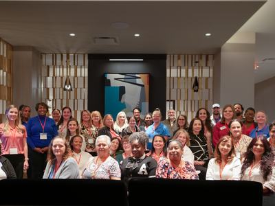Group photo of EFNEP staff at hotel