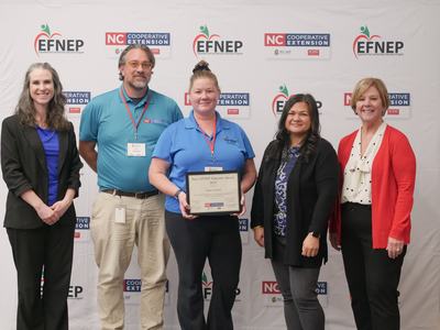 Left to right: Katryn Eske, Matt Stevens, Jamie Carlson, Lisa Benavente, Sarah Kirby