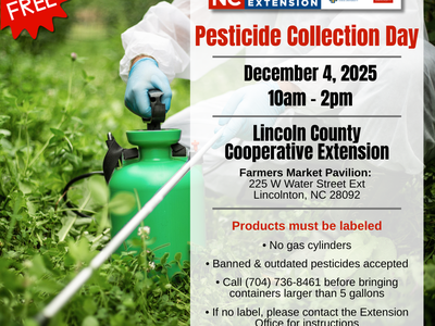2025 Lincoln County Pesticide Collection Day - 12/4/2025