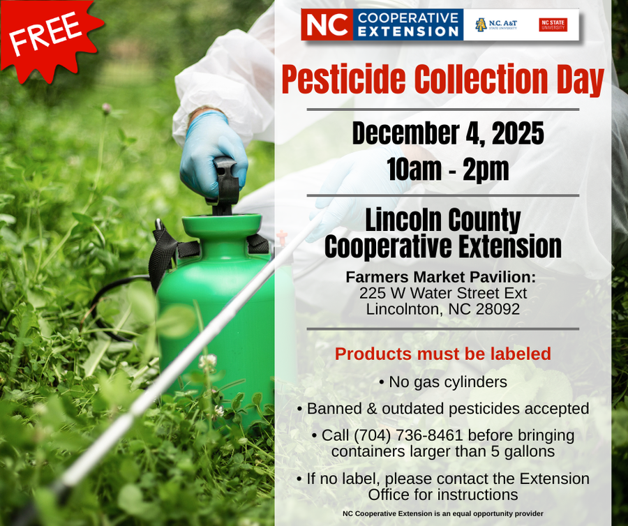 2025 Lincoln County Pesticide Collection Day image - 12/4/2025