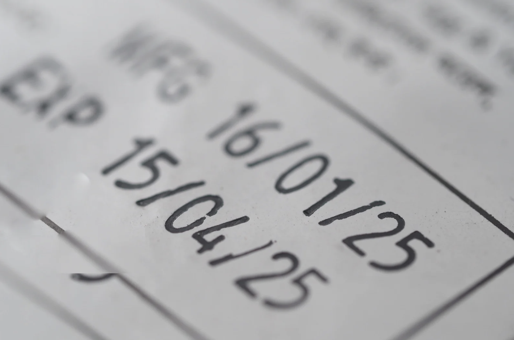 picture of an expiration date