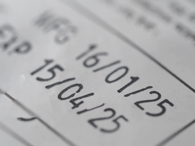 picture of an expiration date