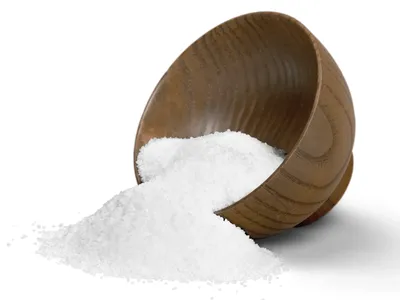 picture of a spilled bowl of salt