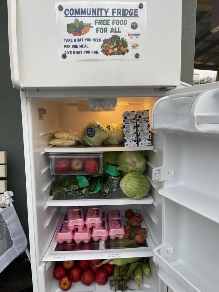 Community Refrigerator offering Free Food For All 24/7