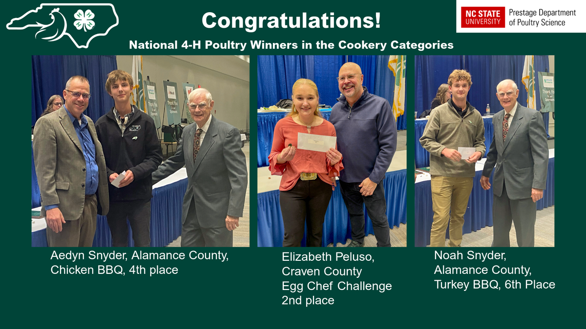 National 4-H poultry winners