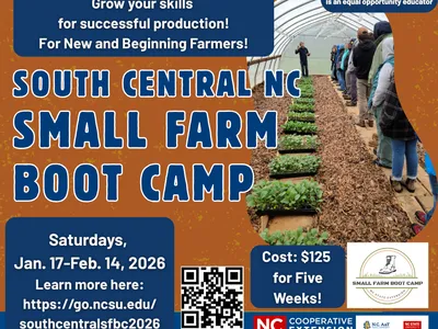 South Central Small Farm Boot Camp Flyer for Winter 2026