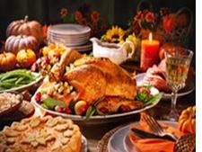 A Thanksgiving spread.