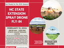 Red flyer with info about Fly-In. Has 3 pics of drones.