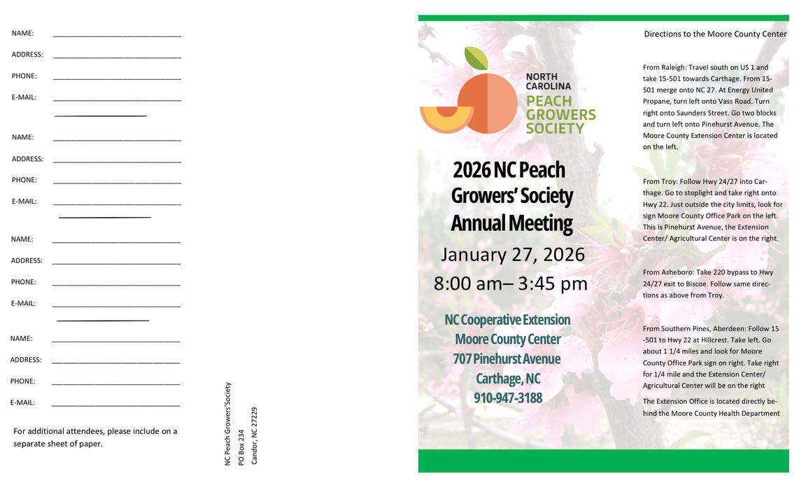 2026 Peach meeting program