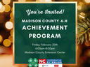 Green and gold 4-H Achievement Program Invitation