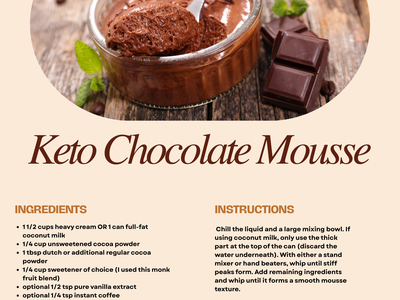 KETO CHOCOLATE MOUSSE