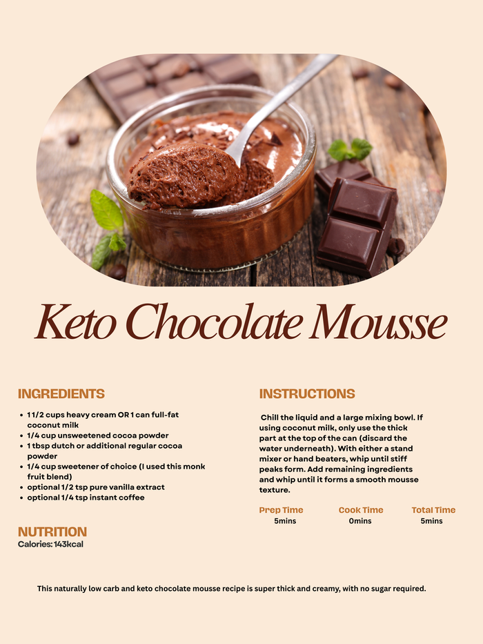 KETO CHOCOLATE MOUSSE