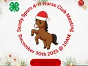 Horse Flyer with Holiday theme