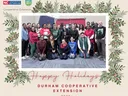 Durham Cooperative Extension Staff posing for a holiday picture