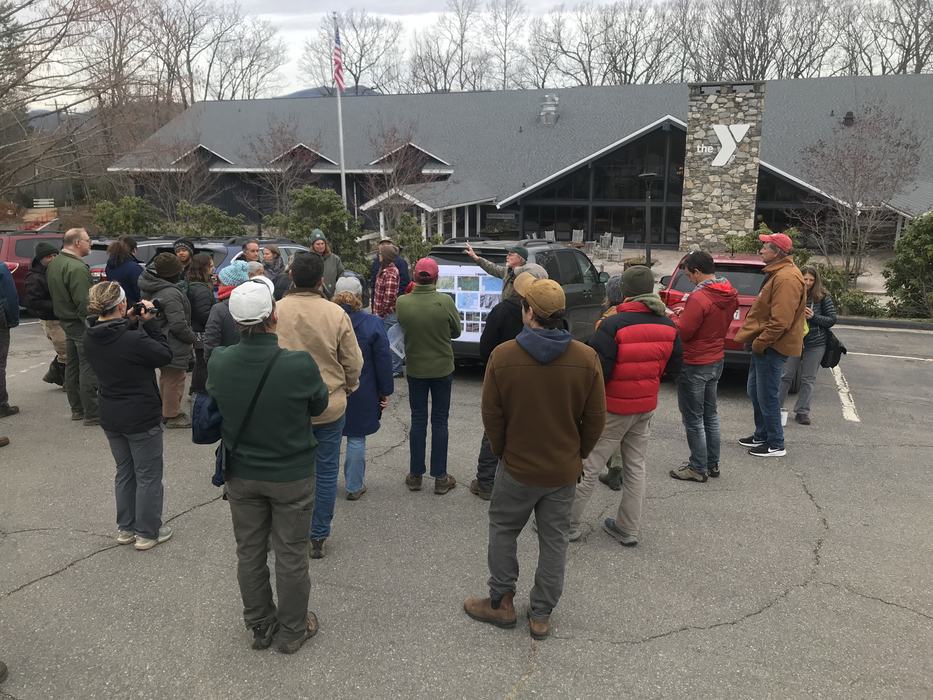 group of attendees from landslide and streambank repair workshop