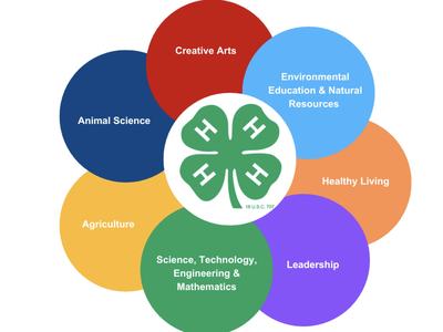 Why choose 4-H? Agriculture, Creative Arts, Leadership, STEM and more.