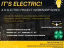 It's Electric! 4‑H electric workshop series — Tuesdays 4–5 PM Jan 20, 27; Feb 3, 10