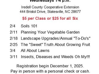 2026 Beginning Gardening Series