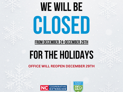 Holiday Closing Post from December 24-26th
