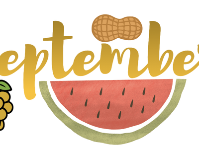 September with a peanut watermelon and grapes