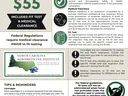 FIT TESTING flyer — $55 includes fit test & medical clearance; respirator icon