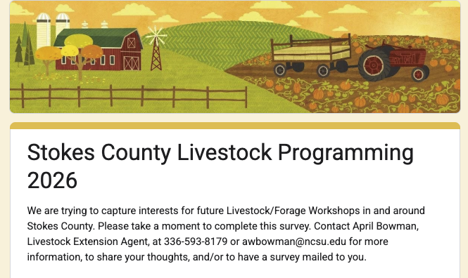 Stokes County Livestock Programming
