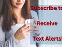subscribe to receive text alerts graphic